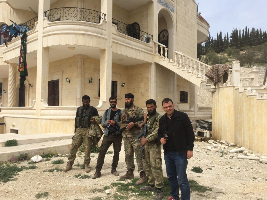 Afrin'de PKK'nın lüks villaları görüntülendi