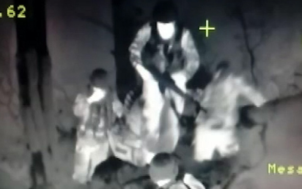 Amanos'ta öldürülen teröristler termal kamerada