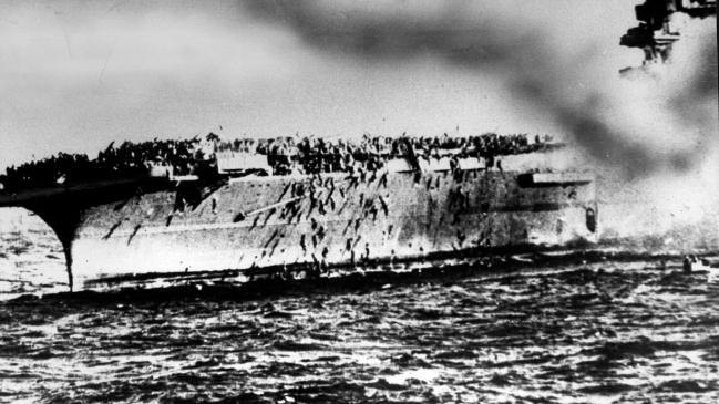 Japonya'nın batırdığı ABD uçak gemisinin enkazı bulundu