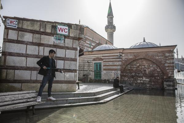 İstanbul'da akıl almaz görüntü: Tarihi camiyi denizanaları bastı!