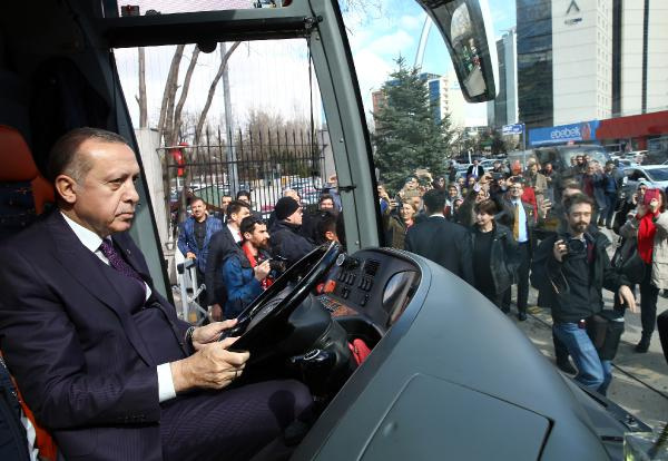 Erdoğan "Şehrim 2023" projesine start verdi direksiyonun başına geçti