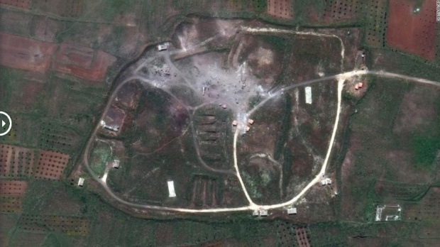 Suriye'deki tesisler böyle vuruldu! İşte uydu görüntüleri