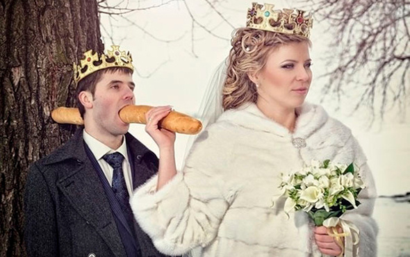 Bu düğün fotoğrafları sadece Rusya'da