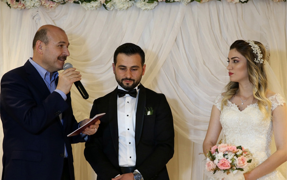 İçişleri Bakanı Soylu nikah şahidi oldu