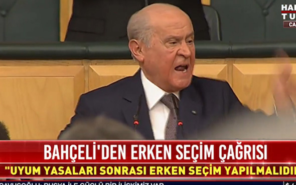 İşte Bahçeli'nin erken seçim istediği o konuşma