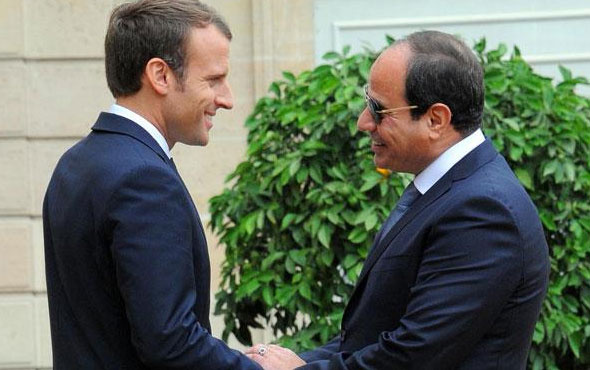 Sisi ve Macron telefonda Suriye'yi görüştü
