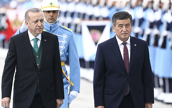 Kırgız lider Ceenbekov Beştepe'de