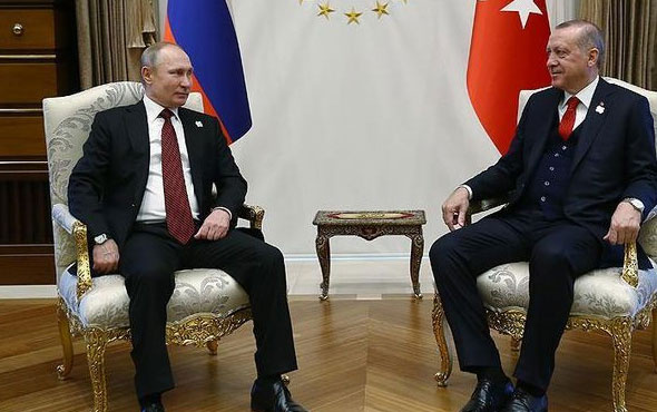  Cumhurbaşkanı Erdoğan Putin ile görüştü