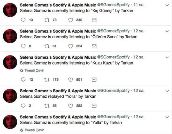 Selena Gomez Tarkan hayranı çıktı!