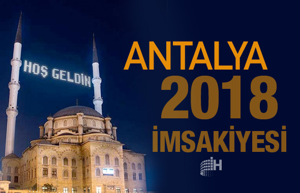 Antalya İmsakiye 2018 Diyanet sahur imsak vakti iftar saatleri