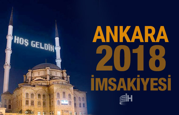 Ankara İmsakiye 2018 Diyanet sahur imsak vakti iftar saatleri