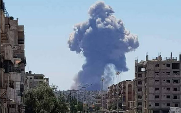 Suriye'de peş peşe patlamalar! Askeri üs mü vuruldu?..