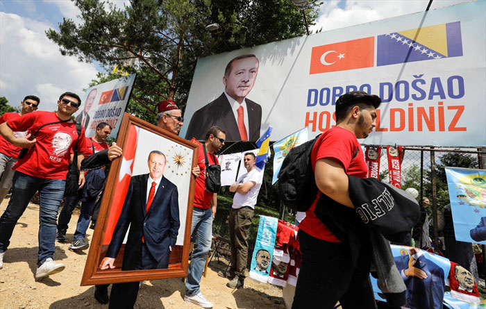 Saraybosna'daki büyük buluşma için binler Erdoğan'ı bekliyor