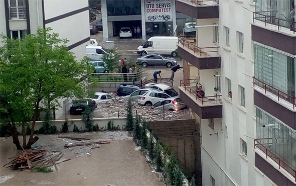 Ankara'dan korkutan afet görüntüleri