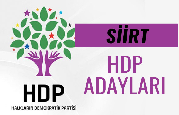 HDP Siirt milletvekili adayları 27. dönem listesi