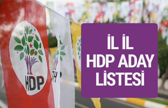 HDP milletvekili adayları 2018 isim listesi tüm iller