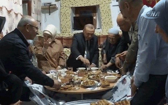 Cumhurbaşkanı Erdoğan'dan iftar sürprizi!