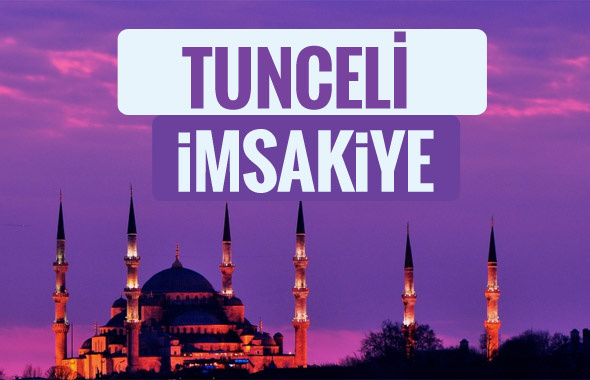 2018 İmsakiye Tunceli- Sahur imsak vakti iftar ezan saatleri