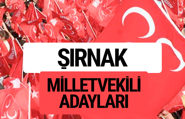 MHP Şırnak milletvekili adayları 2018 YSK kesin listesi
