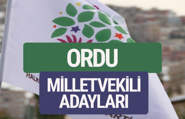 HDP Ordu milletvekili adayları 2018 YSK isim listesi