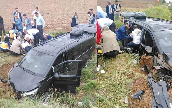 İYİ Partililer, Akşener'e giderken kaza yaptı! 7 yaralı var