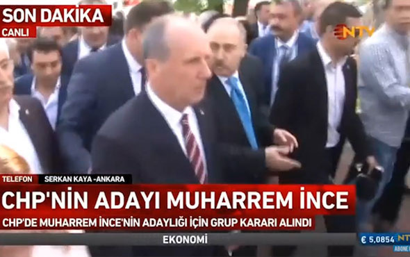 CHP cumhurbaşkanı adayı Muharrem İnce