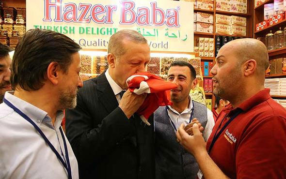 Erdoğan Mısır Çarşısı'nın açılış törenine katıldı
