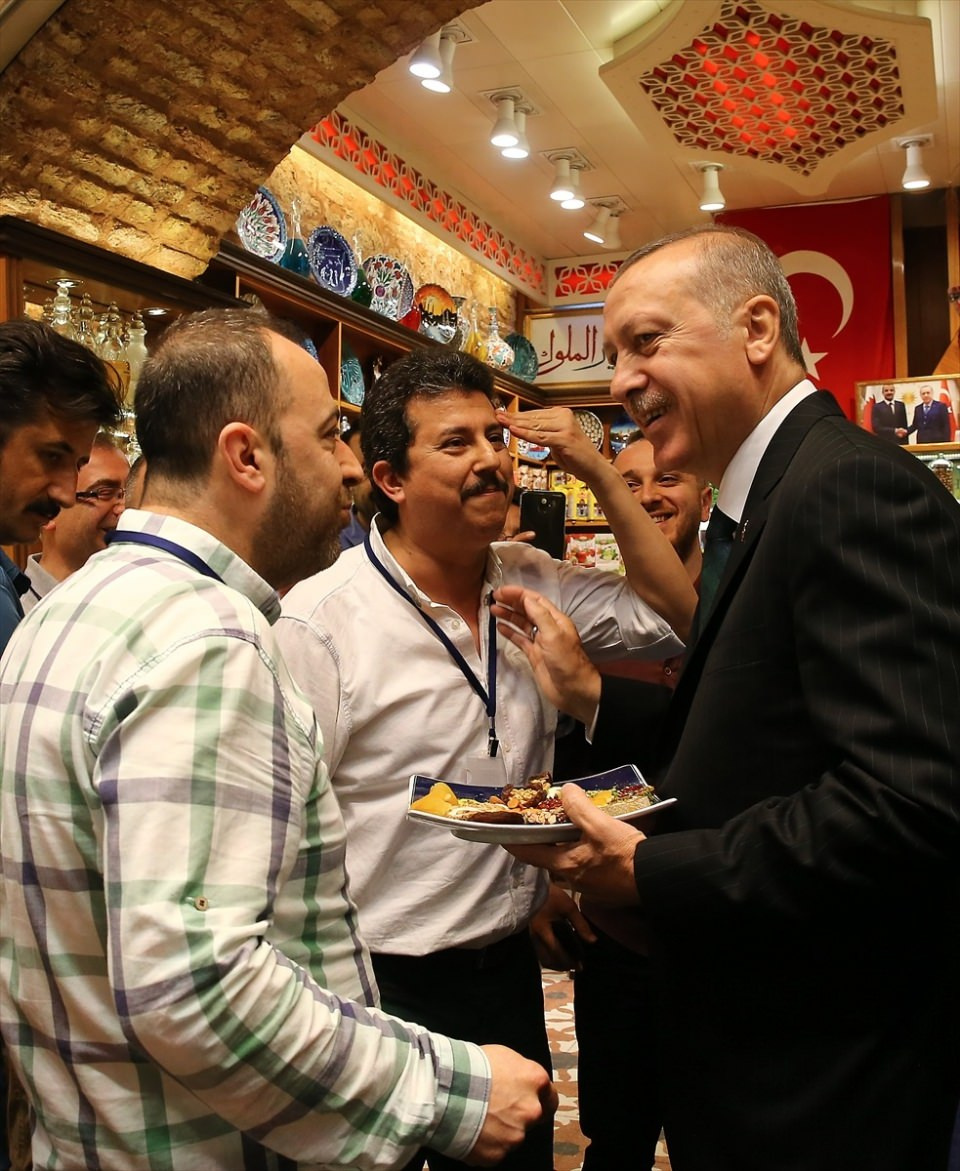 Erdoğan Mısır Çarşısı'nın açılış törenine katıldı