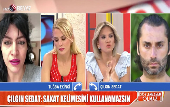  Çılgın Sedat, Tuğba Ekinci'ye canlı yayında sert tepki gösterdi!