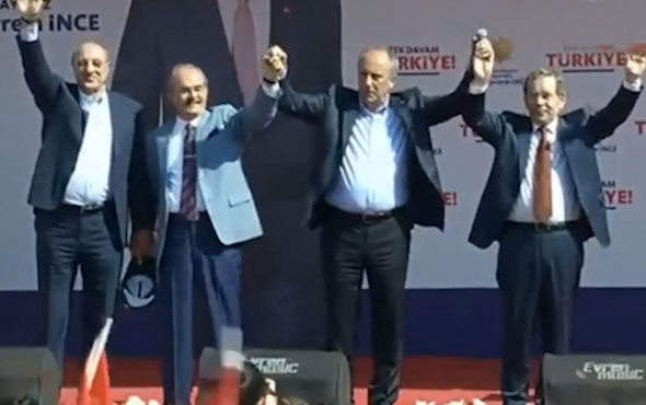 Muharrem İnce’den Edirne sürpriz! Sahneye bu 3 isimle çıktı