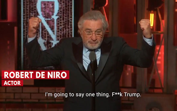 Herkes onu konuşuyor! Robert De Niro Trump'a böyle küfretti