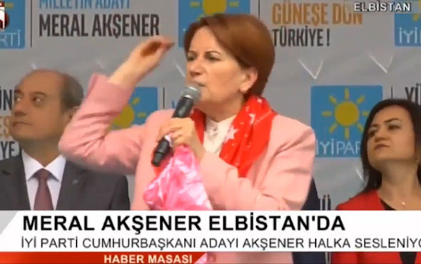 Akşener'in miting alanında gerginlik! O soru çıldırttı