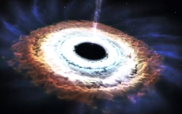 NASA yayınladı! Kara delik yıldızı böyle yuttu