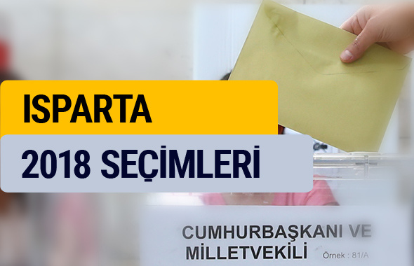 YSK Isparta seçim sonucu 2018 sonuçları