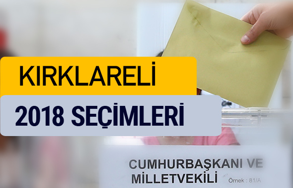 Kırklareli  seçim sonuçları 2018 YSK oy sonucu