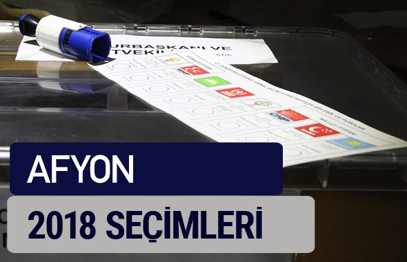Afyon oy oranları partilerin ittifak oy sonuçları 2018 - Afyon 