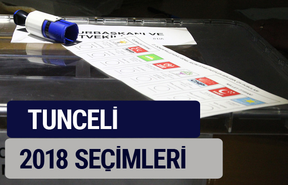 Tunceli oy oranları partilerin ittifak oy sonuçları 2018 - Tunceli