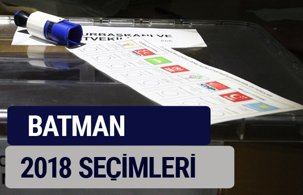 Batman oy oranları partilerin ittifak oy sonuçları 2018 - Batman