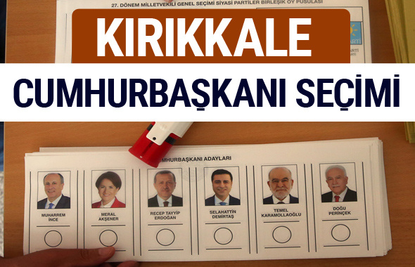 Kırıkkale Cumhurbaşkanları oy oranları YSK Sandık sonuçları 