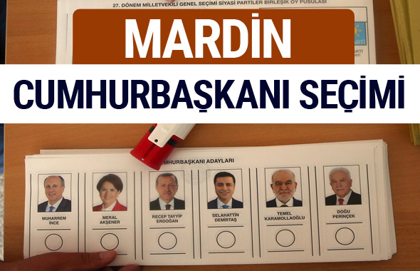 Mardin Cumhurbaşkanları oy oranları YSK Sandık sonuçları 