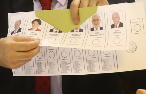 Recep Tayyip Erdoğan, Muharrem ince, Meral Akşener oy oranı 24 Haziran