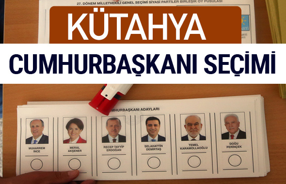 Kütahya Cumhurbaşkanları oy oranları YSK Sandık sonuçları 