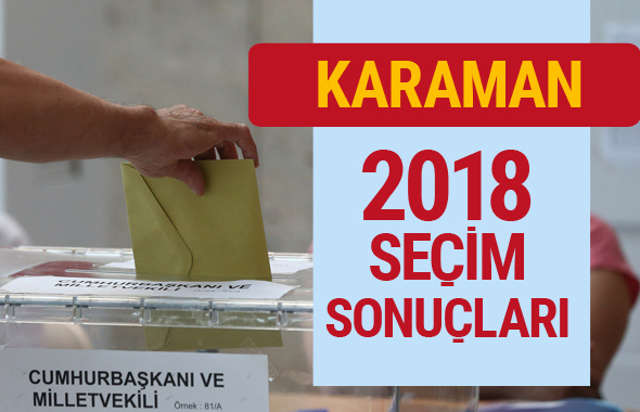 Karaman seçim 2018 sonuçları Karaman genel seçim oyları