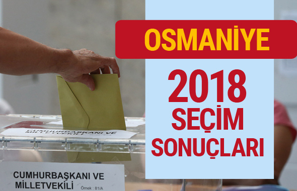 Osmaniye seçim sonuçları 2018 partilerin oyları