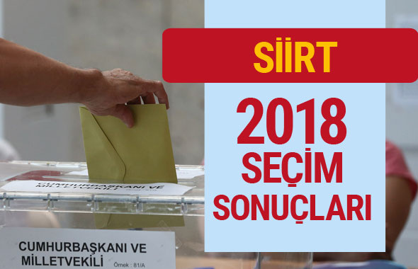 Siirt 2018 seçimleri sonucu Siirt milletvekili sonuçları
