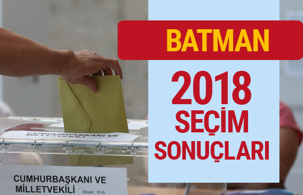 2018 seçim sonuçları Batman milletvekili sonucu