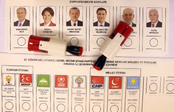 Recep Tayyip Erdoğan, Muharrem ince, Meral Akşener oy sonucu