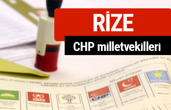 CHP Rize Milletvekilleri 2018 - 27. dönem Rize listesi