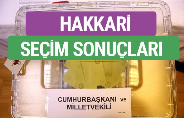 HDP Hakkari Milletvekilleri listesi 2018 Hakkari Sonucu