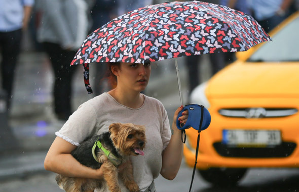 20 ilde kuvvetli yağmur 2 ilde dolu var! Meteoroloji yeni yayınladı